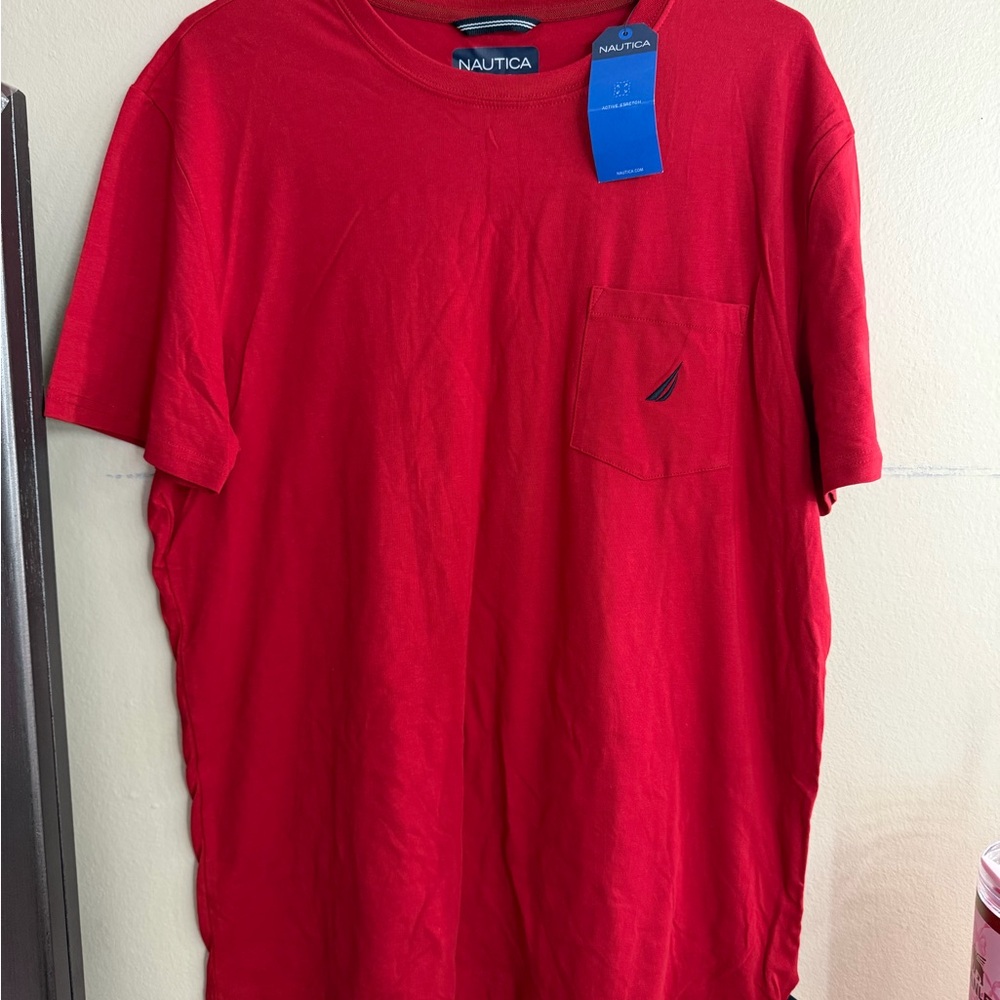 Nautica Men's Red T-Shirt